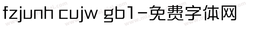 fzjunh cujw gb1字体转换